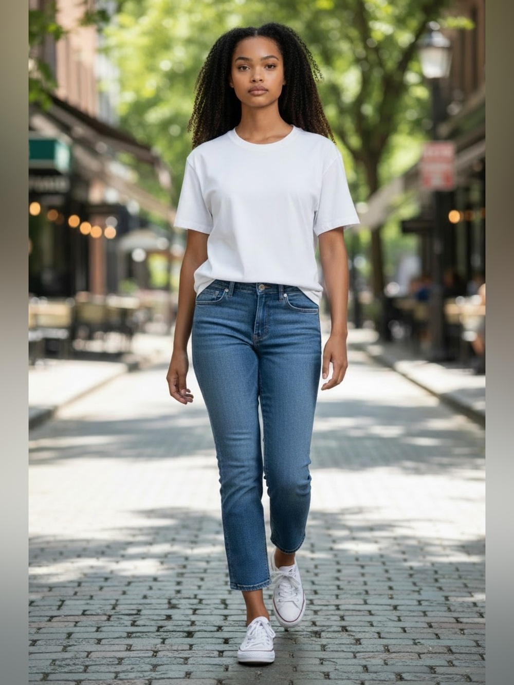 7 For All Mankind Classic Straight Leg Denim Jeans Medium Wash | Size 25